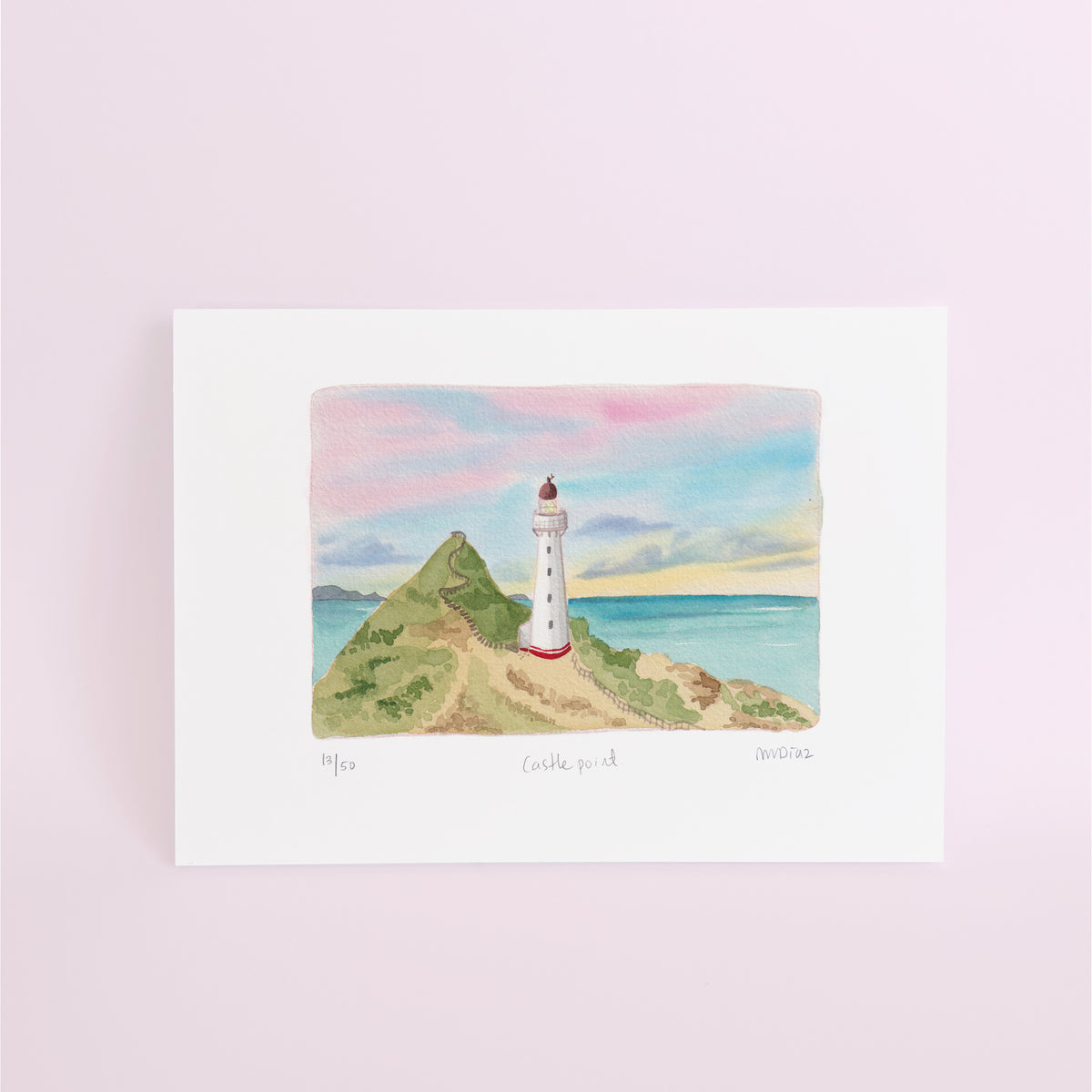 Castle Point Watercolour art print