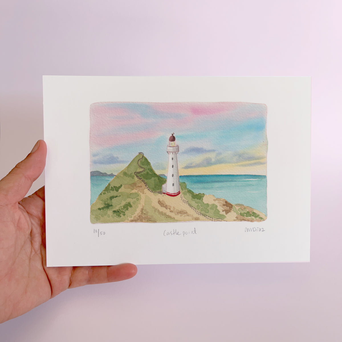 Castle Point Watercolour art print