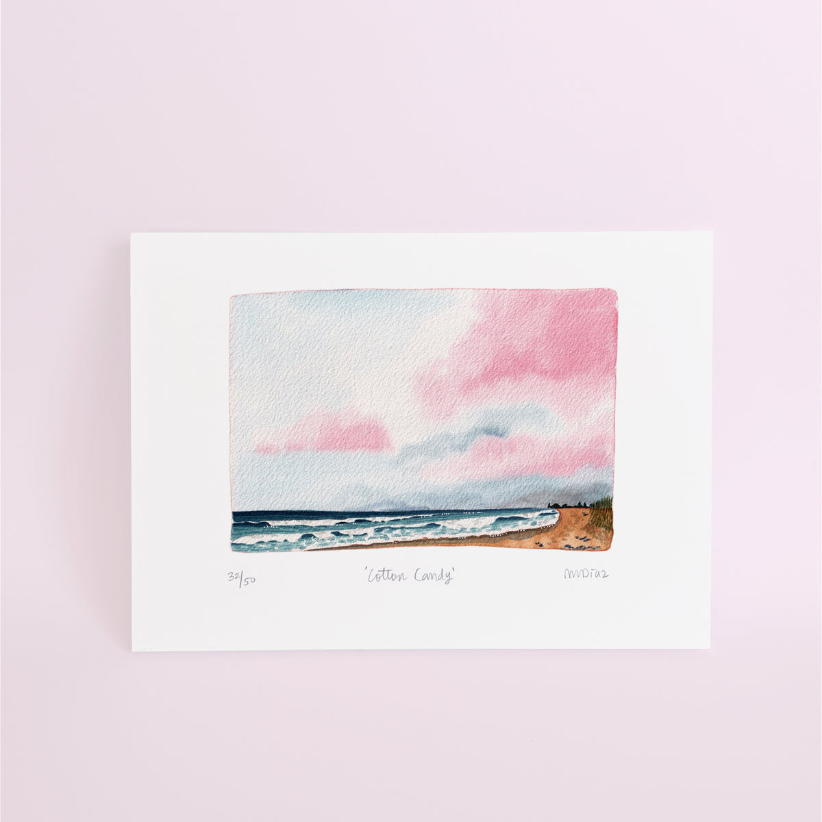 Cotton Candy Watercolour art print