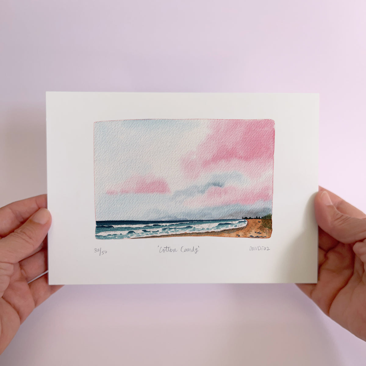 Cotton Candy Watercolour art print