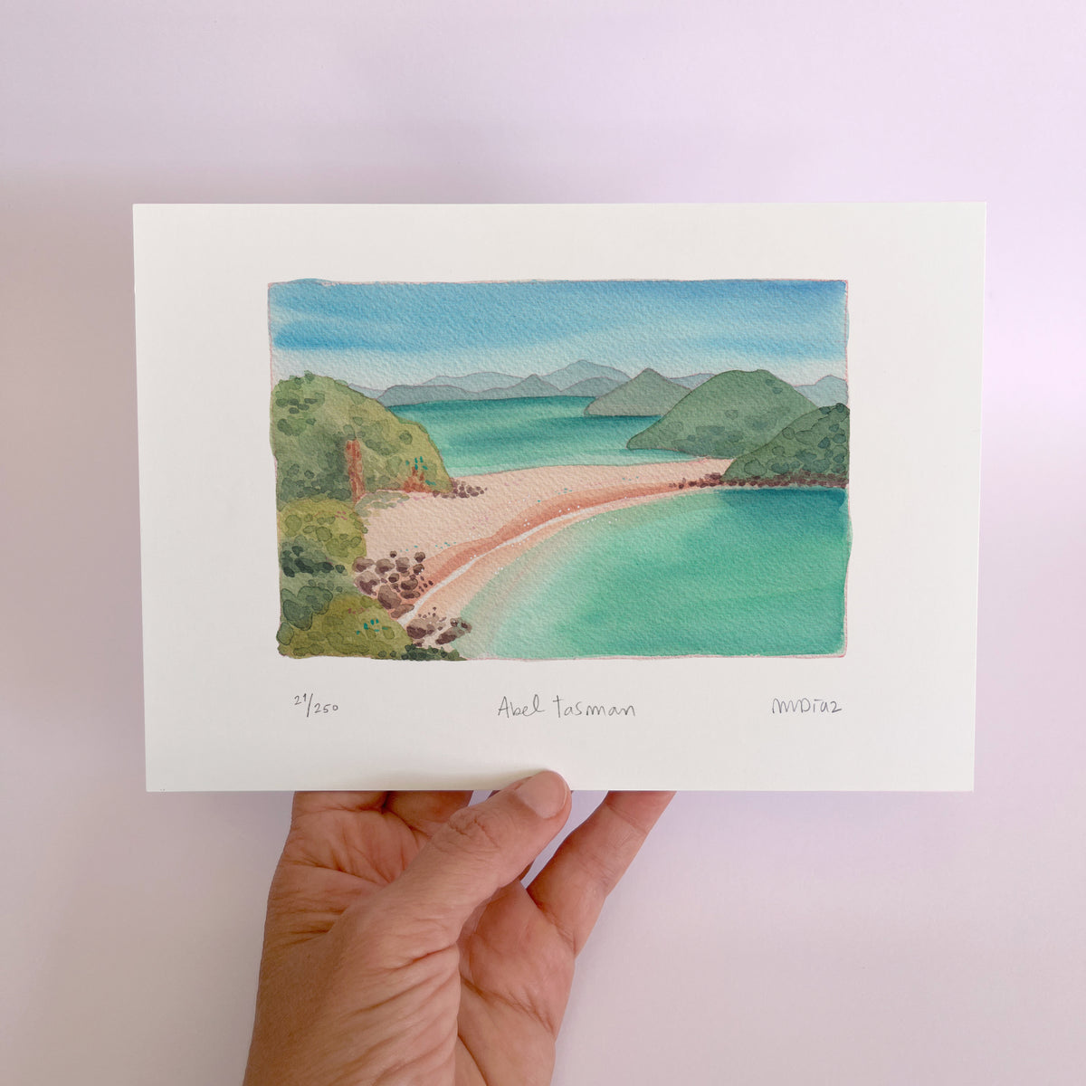 Abel Tasman Watercolour art print