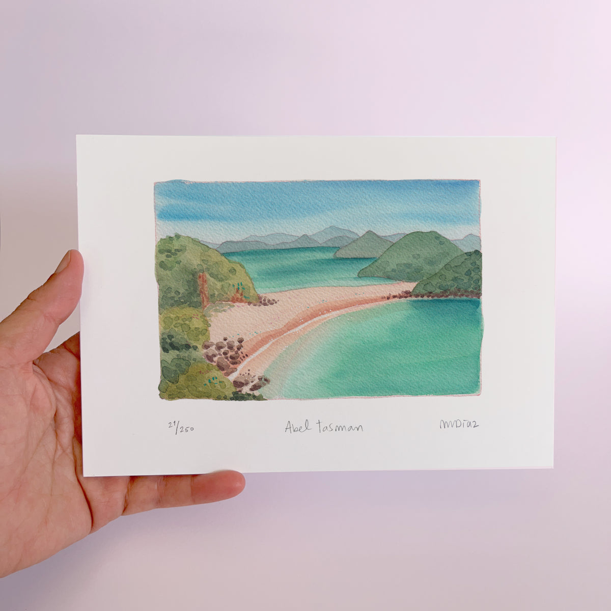 Abel Tasman Watercolour art print