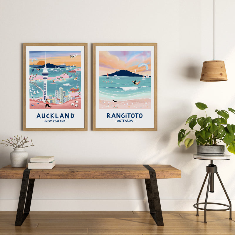 Rangitoto in Pastel