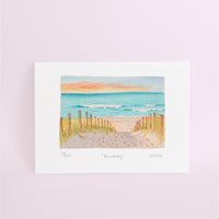 Beachway Watercolour art print
