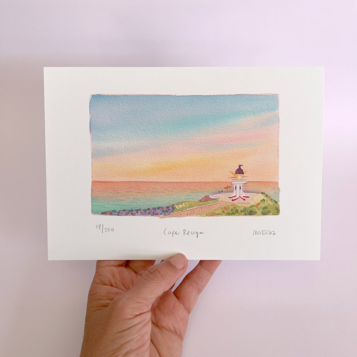 Cape Reinga Watercolour art print