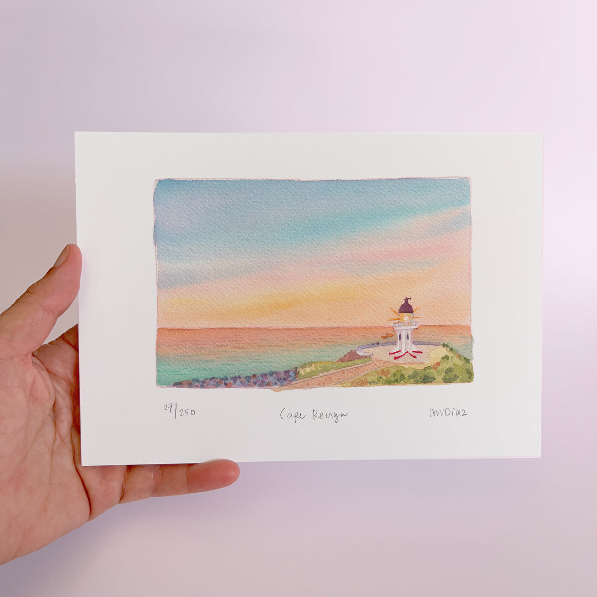 Cape Reinga Watercolour art print