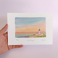 Cape Reinga Watercolour art print