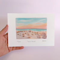 Dunes Beach Watercolour art print