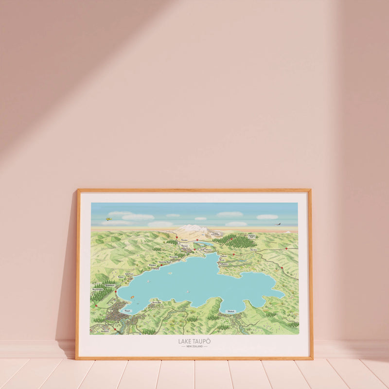 Lake Taupo map – Drawing the Way