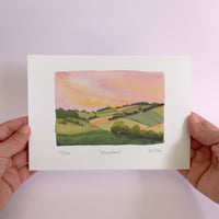 Meadows Watercolour art print