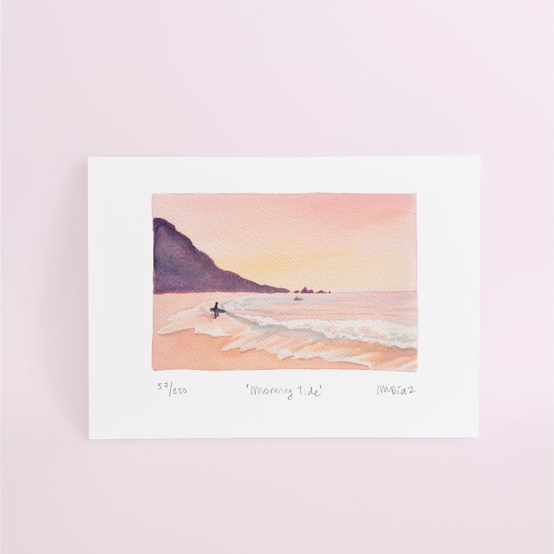 Morning Tide Watercolour art print