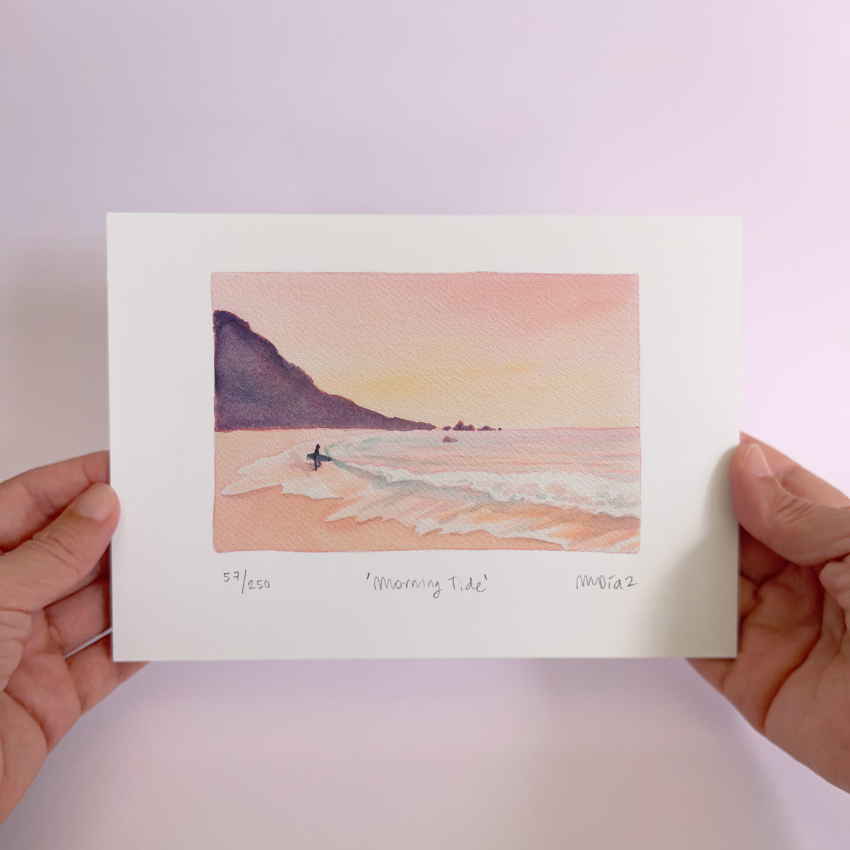 Morning Tide Watercolour art print