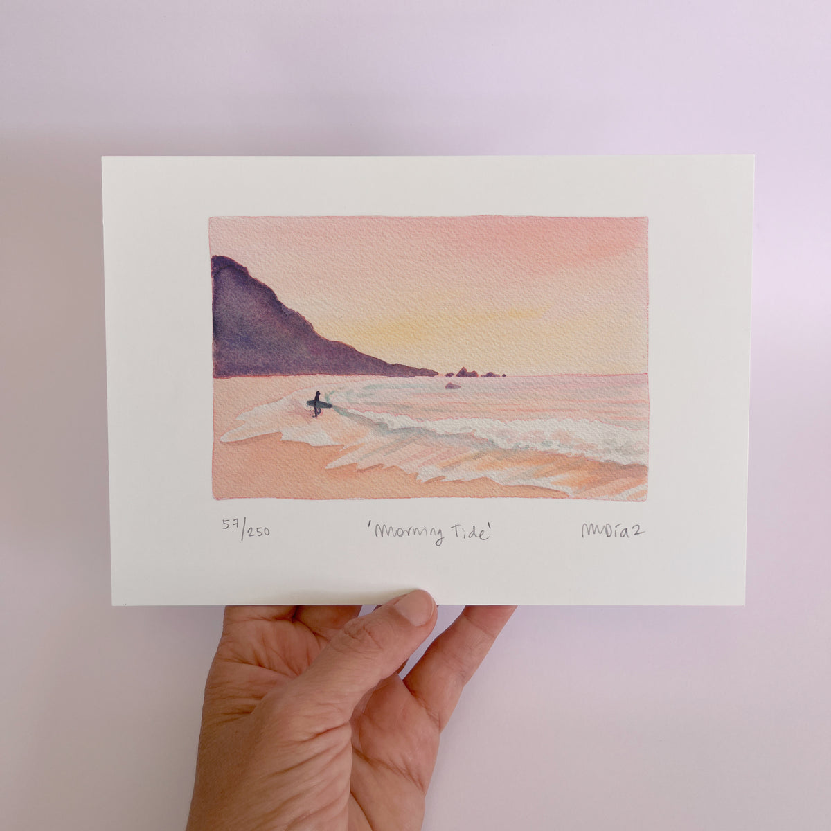 Morning Tide Watercolour art print