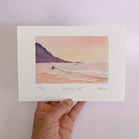 Morning Tide Watercolour art print