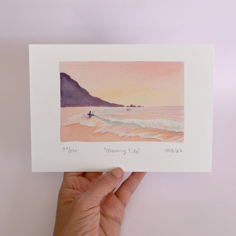Morning Tide Watercolour art print