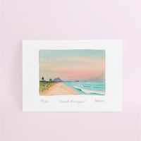 Mount Maunganui Watercolour art print