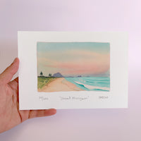 Mount Maunganui Watercolour art print