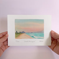 Mount Maunganui Watercolour art print