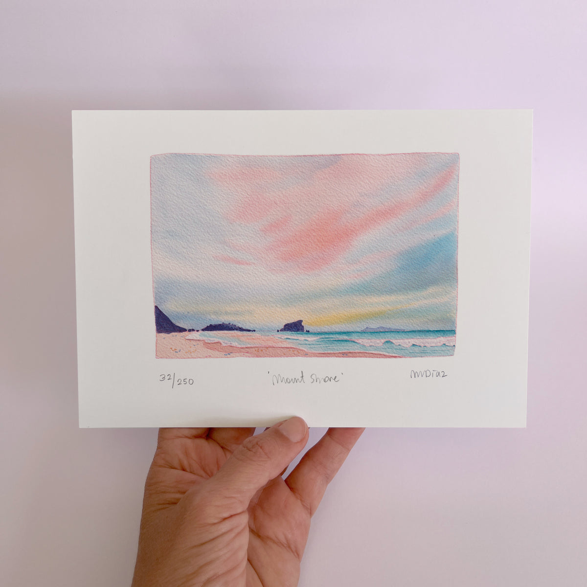 Mount Shore Watercolour art print