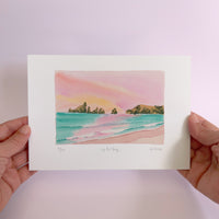 Opito Bay Watercolour art print