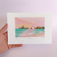 Opito Bay Watercolour art print