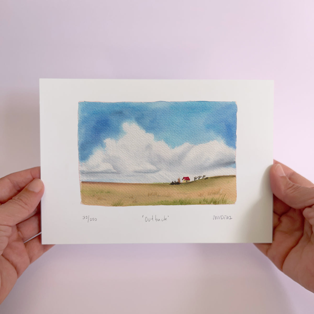 Outback Watercolour art print