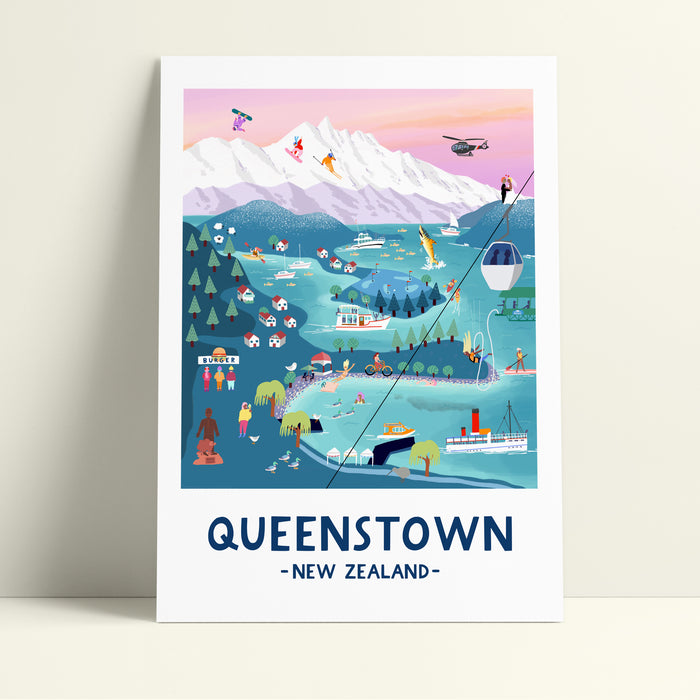 Queenstown in Pastel