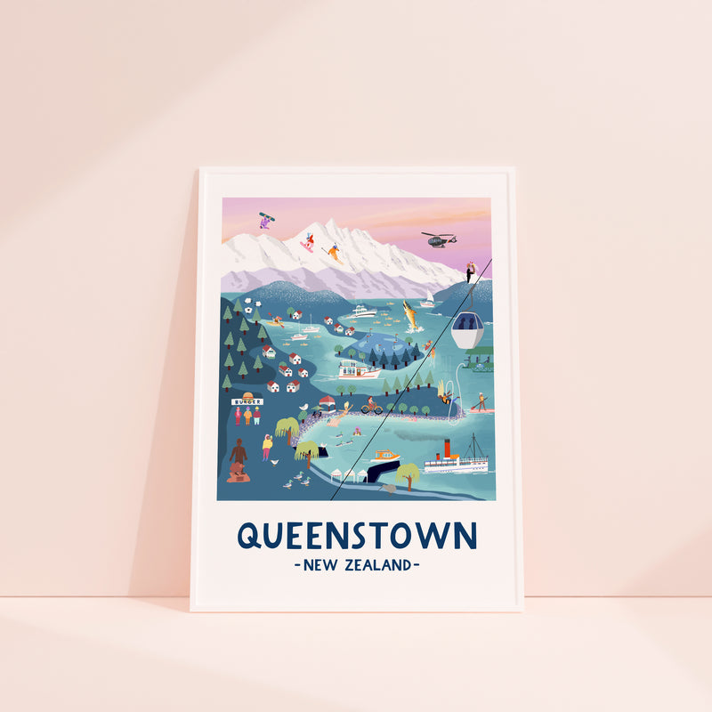 Queenstown in Pastel