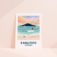 Rangitoto in Pastel