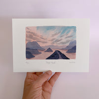 Roys Peak Watercolour art print