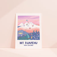 Ruapehu in pastel