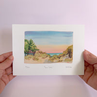 Sea Path Watercolour art print