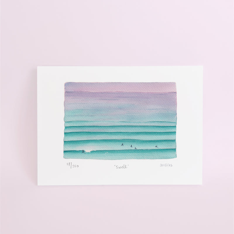 Swell Watercolour art print