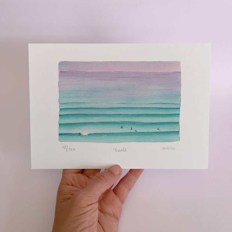 Swell Watercolour art print
