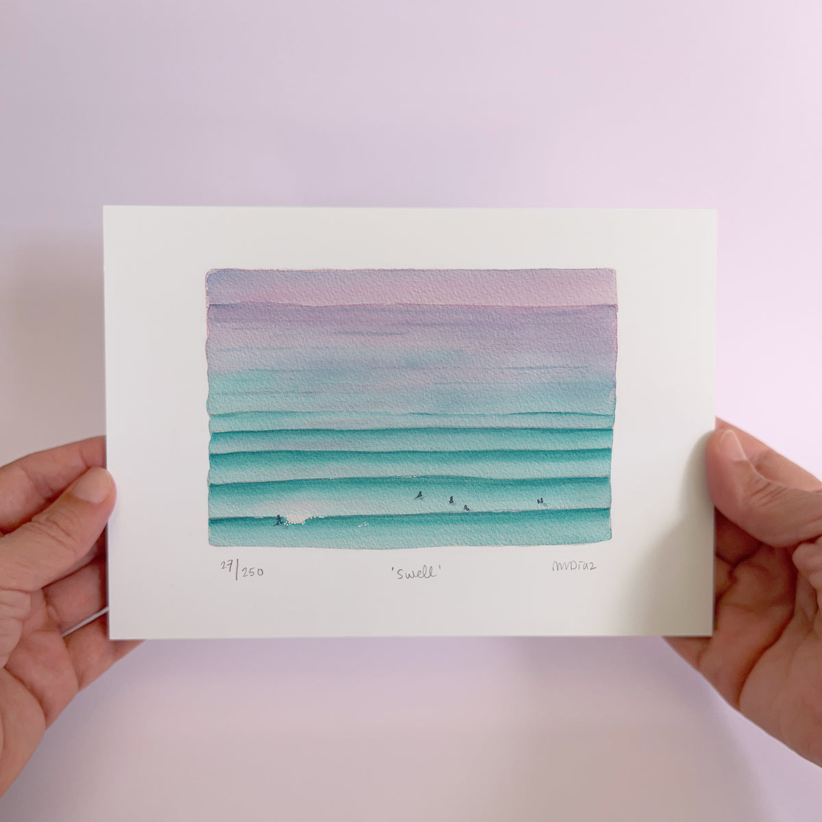 Swell Watercolour art print
