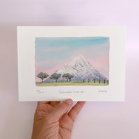 taranaki watercolor landscape painting 1