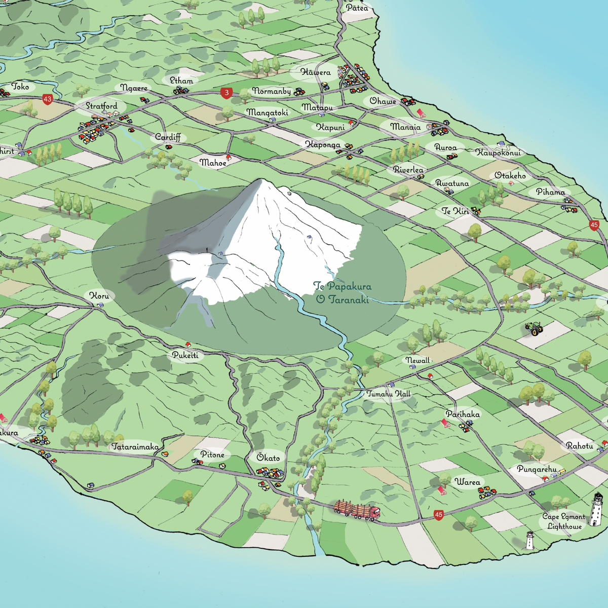 Taranaki map