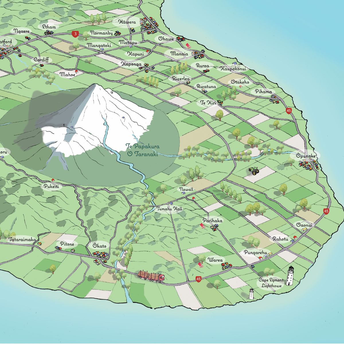 Taranaki map