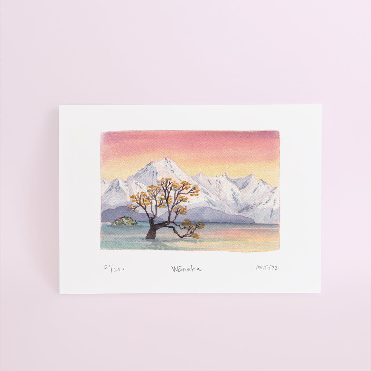 Wānaka Watercolour art print