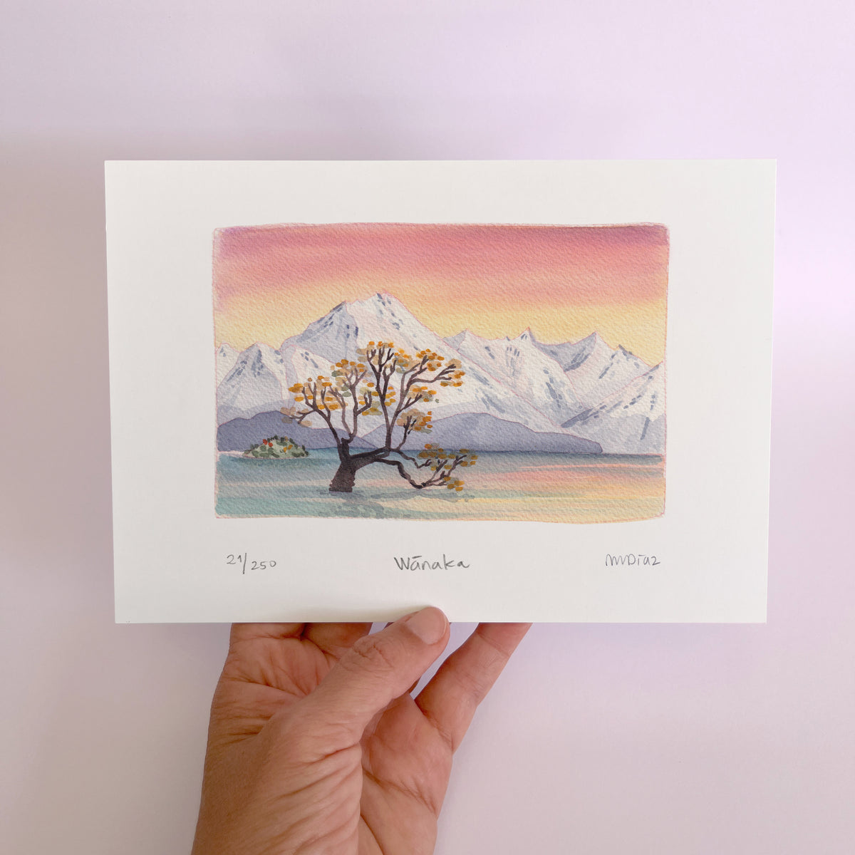 Wānaka Watercolour art print