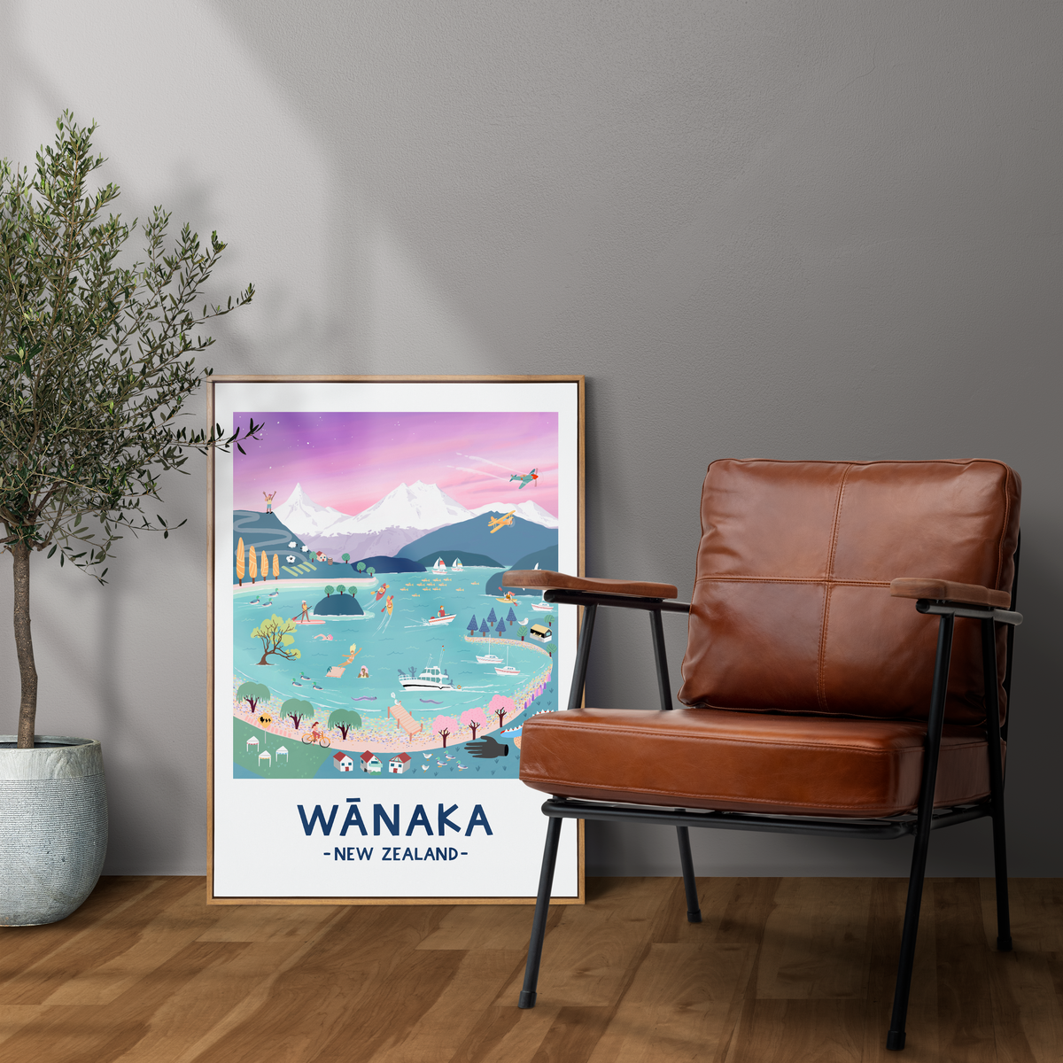 Wānaka in Pastel