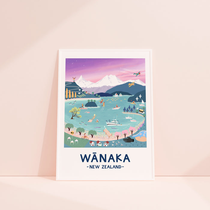 Wānaka in Pastel