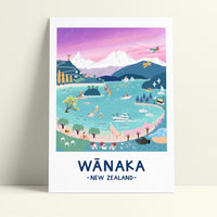 Wānaka in Pastel