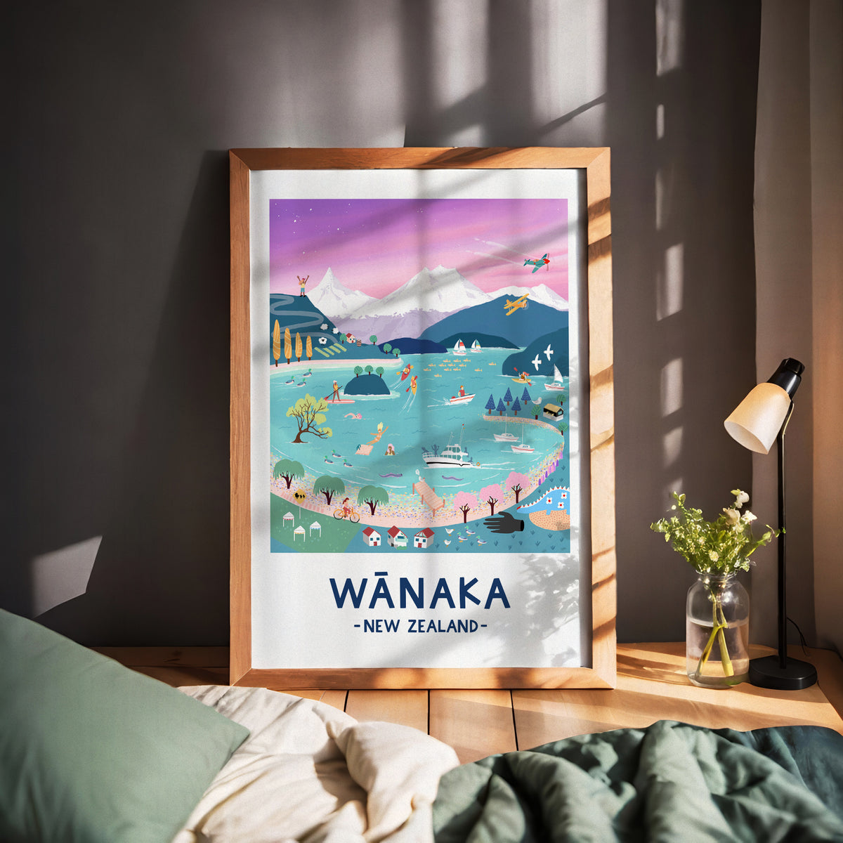 Wānaka in Pastel