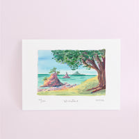 Whakatāne Watercolour art print