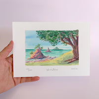 Whakatāne Watercolour art print