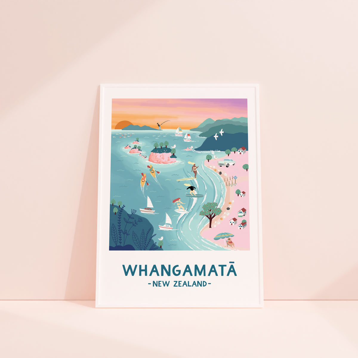 Whangamatā in Pastel