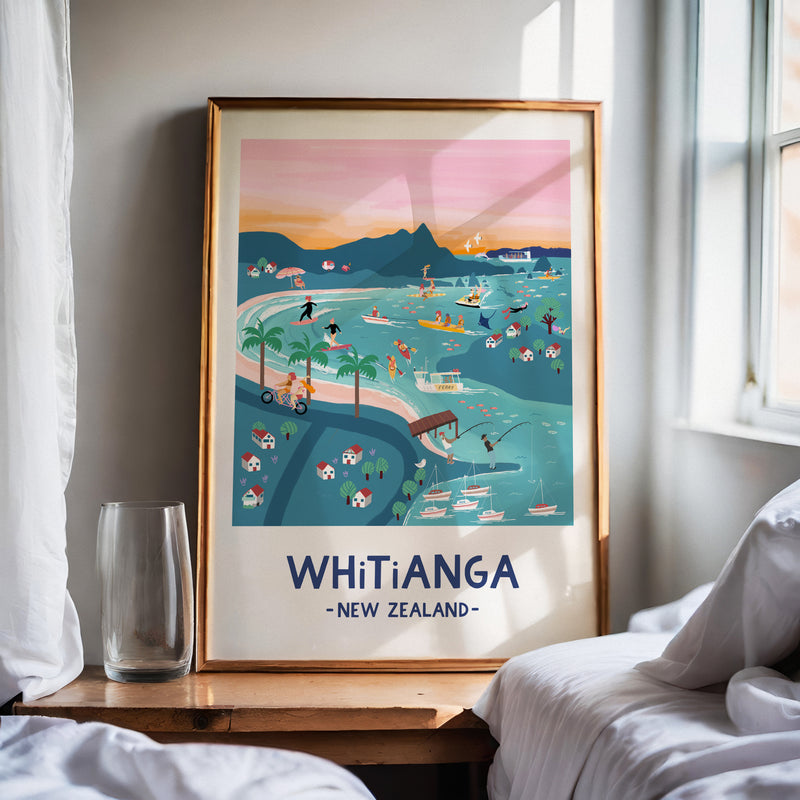 Whitianga in pastel