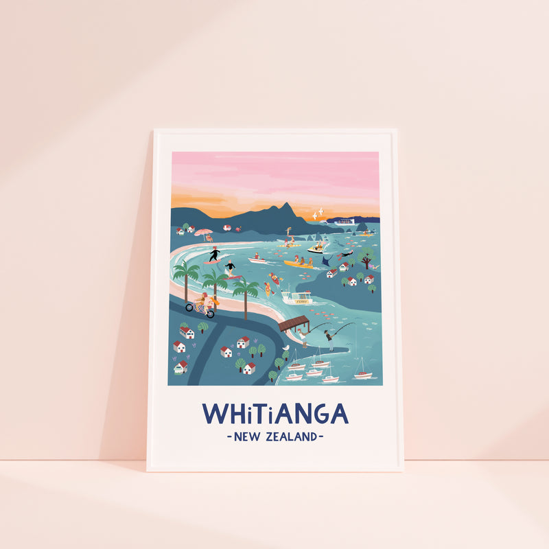 Whitianga in pastel