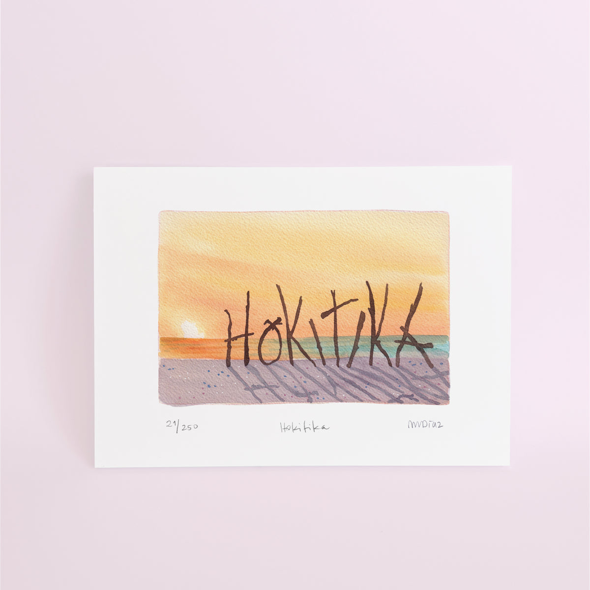 Hokitika Watercolour art print